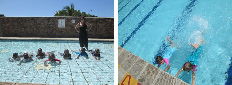 Swimming lessons at Kay-Dee Educare Centre in Mowbray